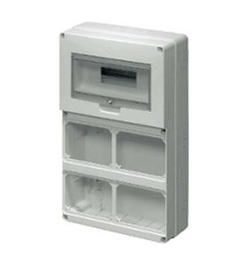 Quadro da assemblare 12 Moduli per 4 Prese CEE Interbloccate SBF  L. 320 mm - H. 510 mm